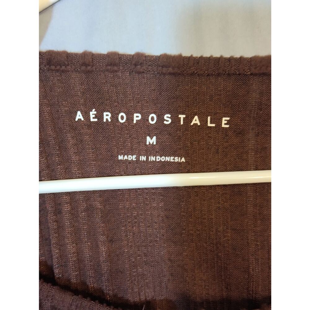 Aeropostale Y2K Brown Long Sleeve Knit Top - Picture 6 of 6